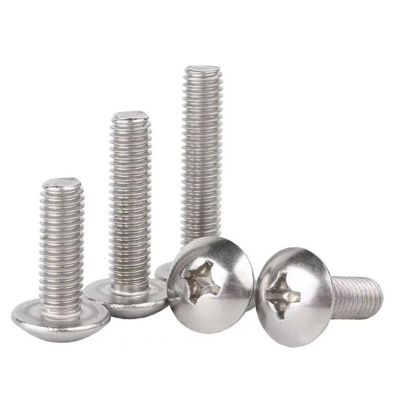 304不锈钢十字大扁头螺丝钉机丝蘑菇头JISB1111T圆头M3M4/4/10/55