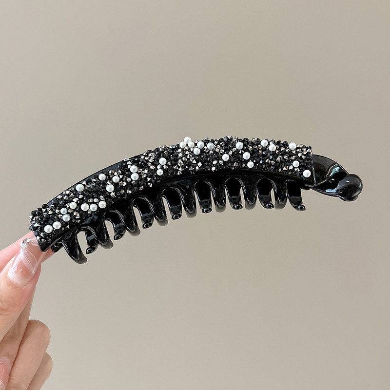 Temperamento coreano satén clip de agarre de cola de caballo femenino artefacto flojo natural plegado adornos de cabello salvajes fijos image 27