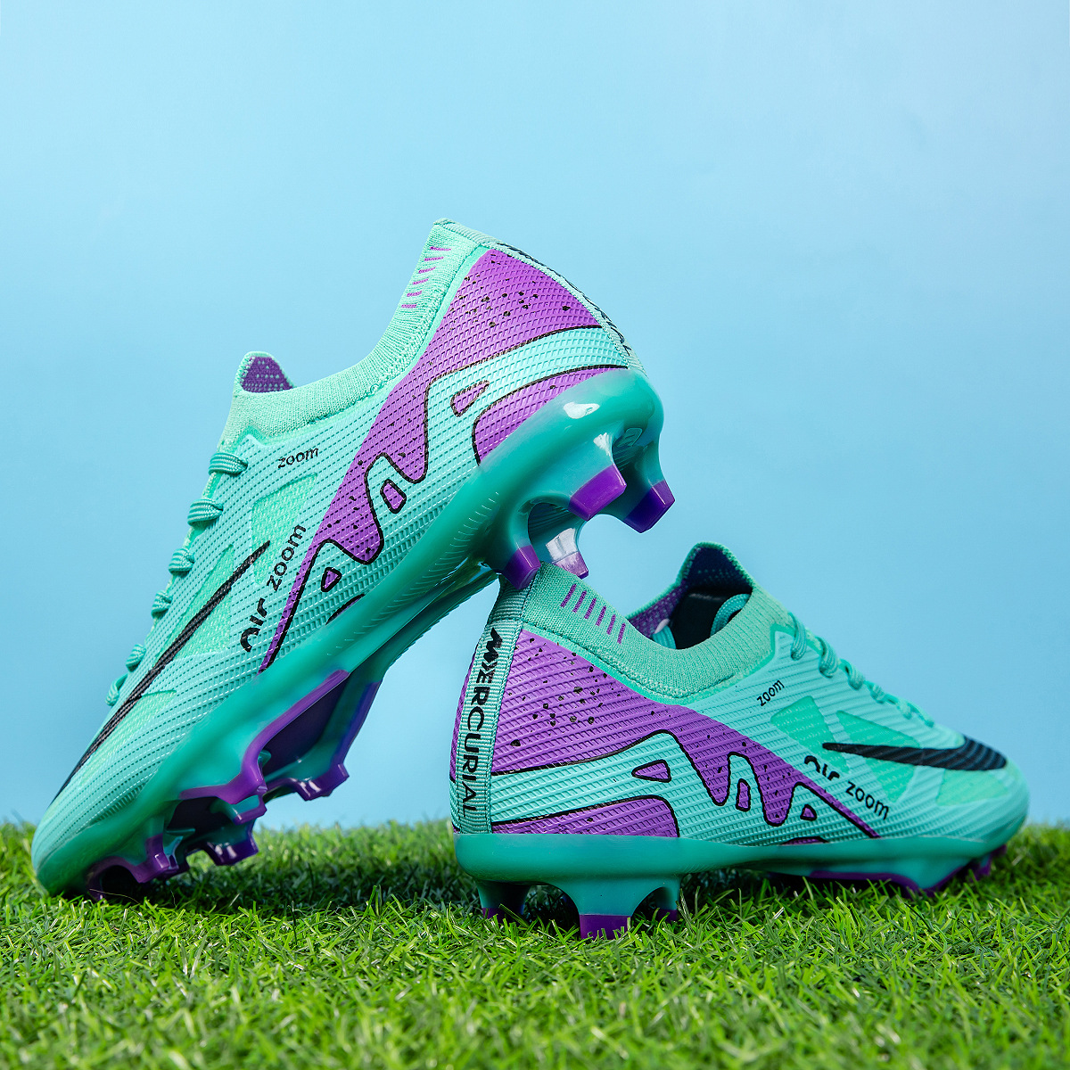 Nuevos zapatos de fútbol bajos 15 entrenamiento juvenil clavos comerciales 47 yardas zapatos de fútbol de competición clavos image 2
