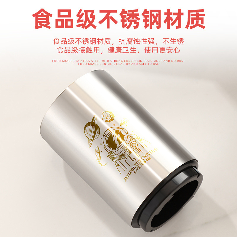 스테인레스 스틸 자동 병따개 인터넷 레드 크리에이티브 병따개 마그네틱 오프닝 병 캡 아티팩트 프레스 오픈 맥주 병따개