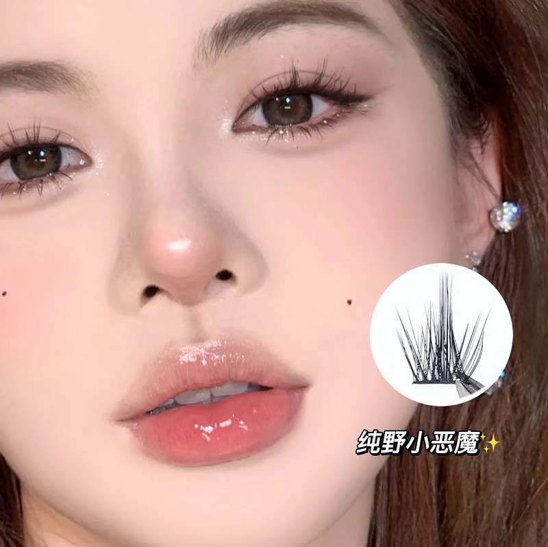 蜜小盒10排纯野小恶魔大容量款懒人假睫毛自然浓密上镜漫画睫毛女