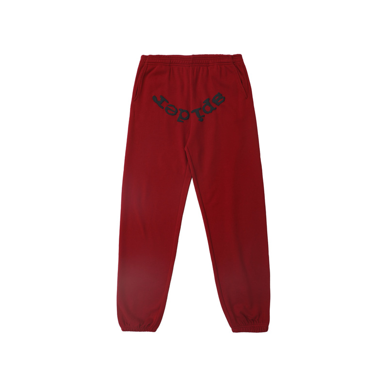 Sp1derヒップホップ歌手Young Thugと同じスタイルのフォームレター555555カップル用パーカーPinkスウェットシャツ|undefined