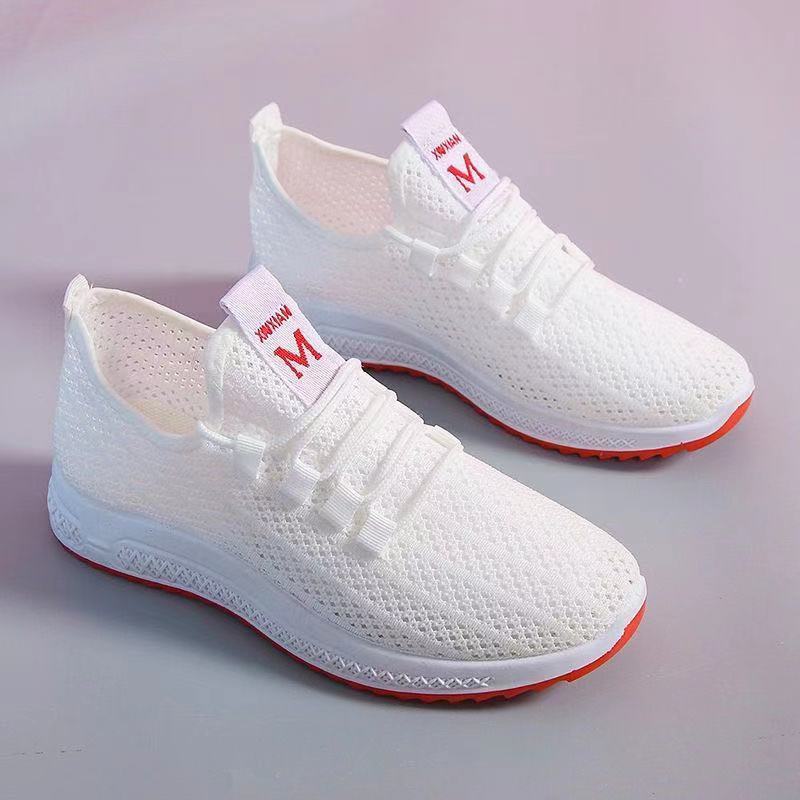 Summer Women's Small White Shoes, Soft-Soled Sports and Casual Shoes, Flat-Heeled Round-Toe Mesh Low-Top Nurse Shoes, Hollow Mesh Shoes Summer Women's Small White Shoes, Soft-Soled Sports and Casual Shoes, Flat-Heeled Round-Toe Mesh Low-Top Nurse Shoes, Hollow Mesh Shoes