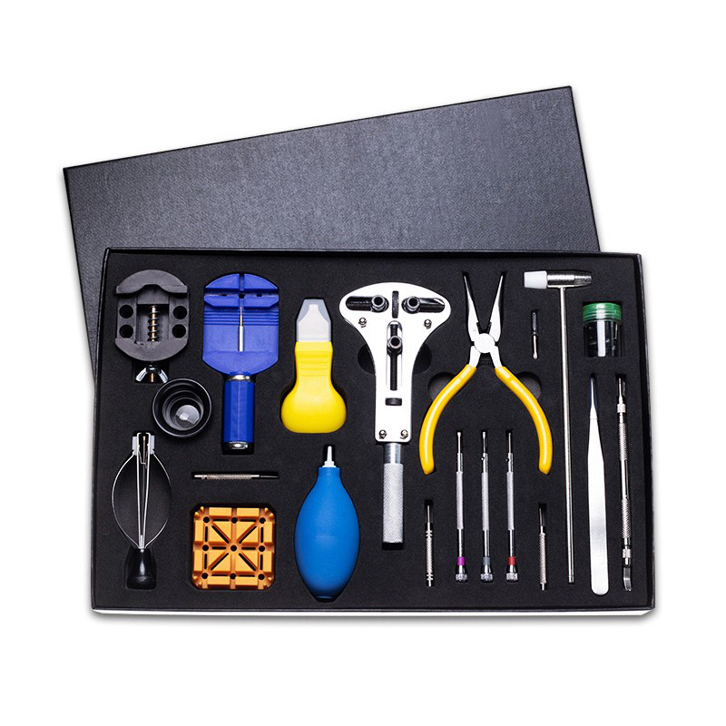 시계 수리 도구 세트 시계 뒷면 커버 기계식 시계 수리 해체 시계 스트랩 컷 시계 조정 시계 체인 해체 및 배터리 교체