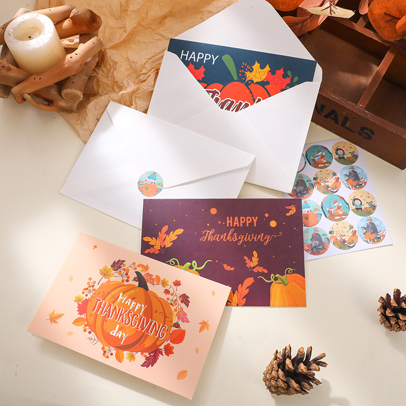 Thanksgiving Cute Cartoon Letter Paper Card display picture 1