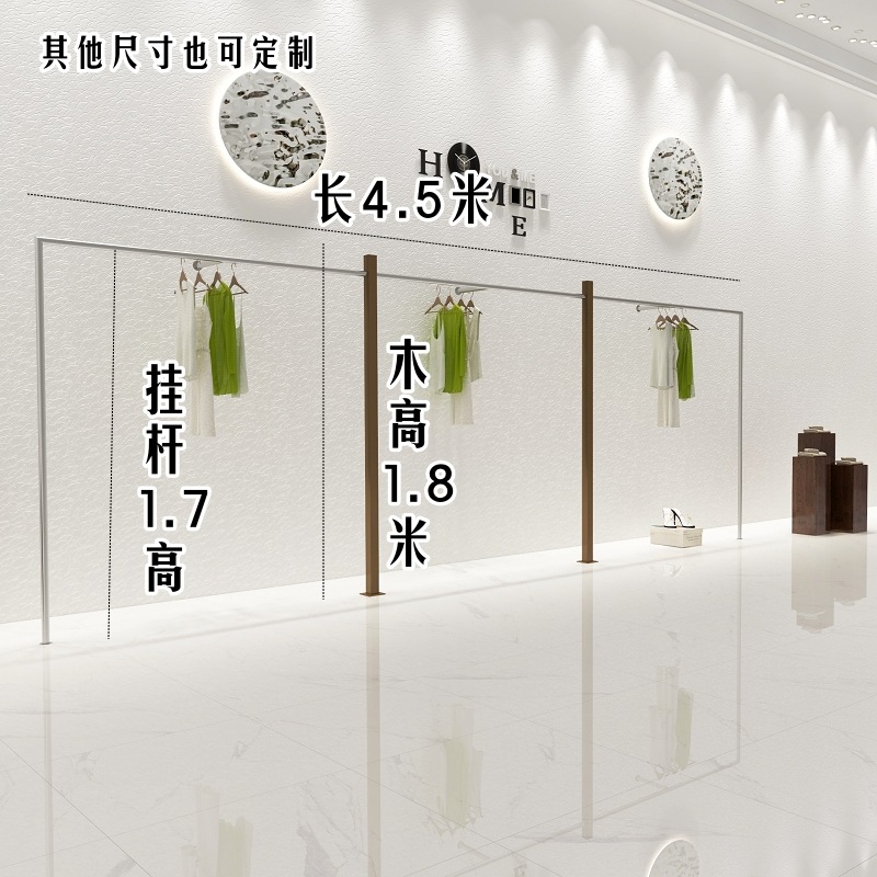 C 단단한 사각형 나무 기둥 4.5 미터 길이