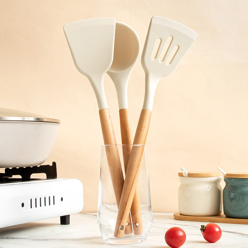 Set di utensili da cucina in silicone resistenti al calore_voghion.com