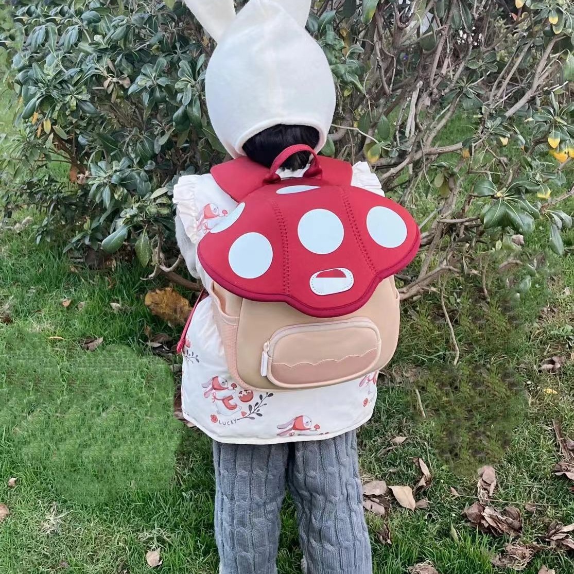 Samma dagis svamp barns ryggsäck, första klass pojkar och flickor ryggsäck_voghion.com