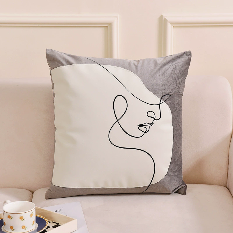 Имитированная шерсть кролика подушка, декоративная подушка для sofa, гостиная, прикроватный обратно офисный стул