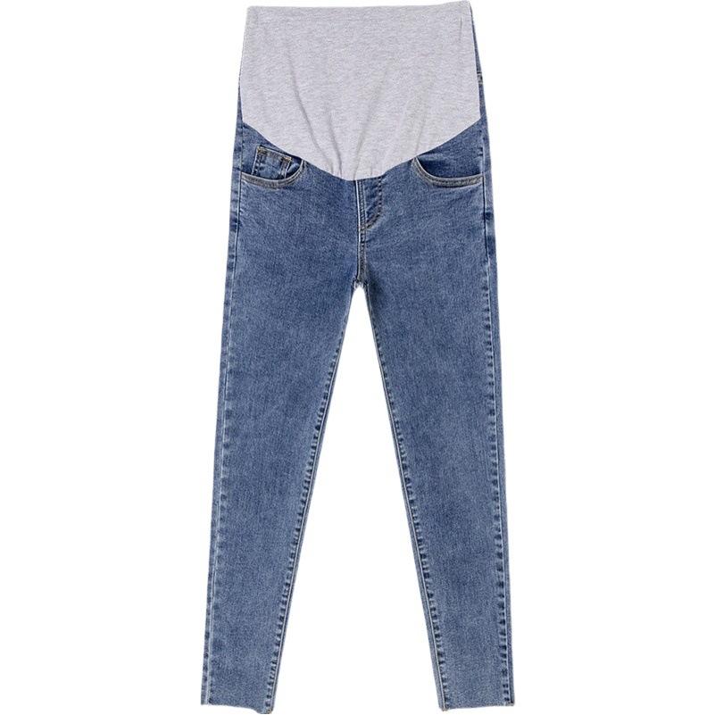 2023妊婦のジーパン春秋の小さい足のズボンは腹の外で妊婦のレギンスのズボンを着ます。