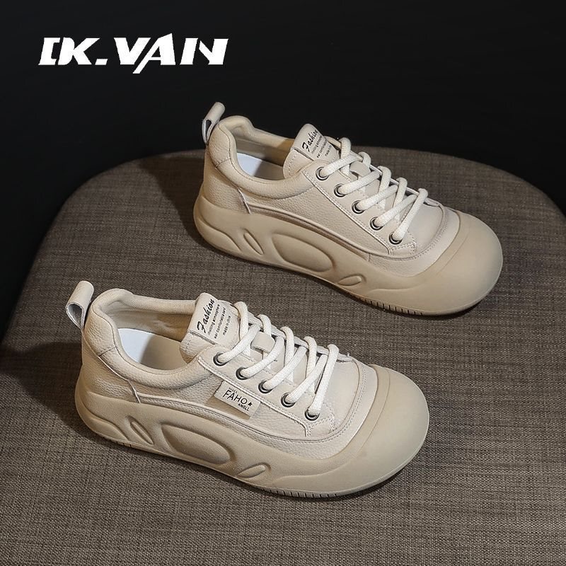 Thick-Soled Height-Increasing White Sneakers, 2026 Spring/Summer Super Popular New Model, Genuine Leather Breathable Retro Casual Sports Women's Shoes, Hot-Selling Item Thick-Soled Height-Increasing White Sneakers, 2026 Spring/Summer Super Popular New Model, Genuine Leather Breathable Retro Casual Sports Women's Shoes, Hot-Selling Item
