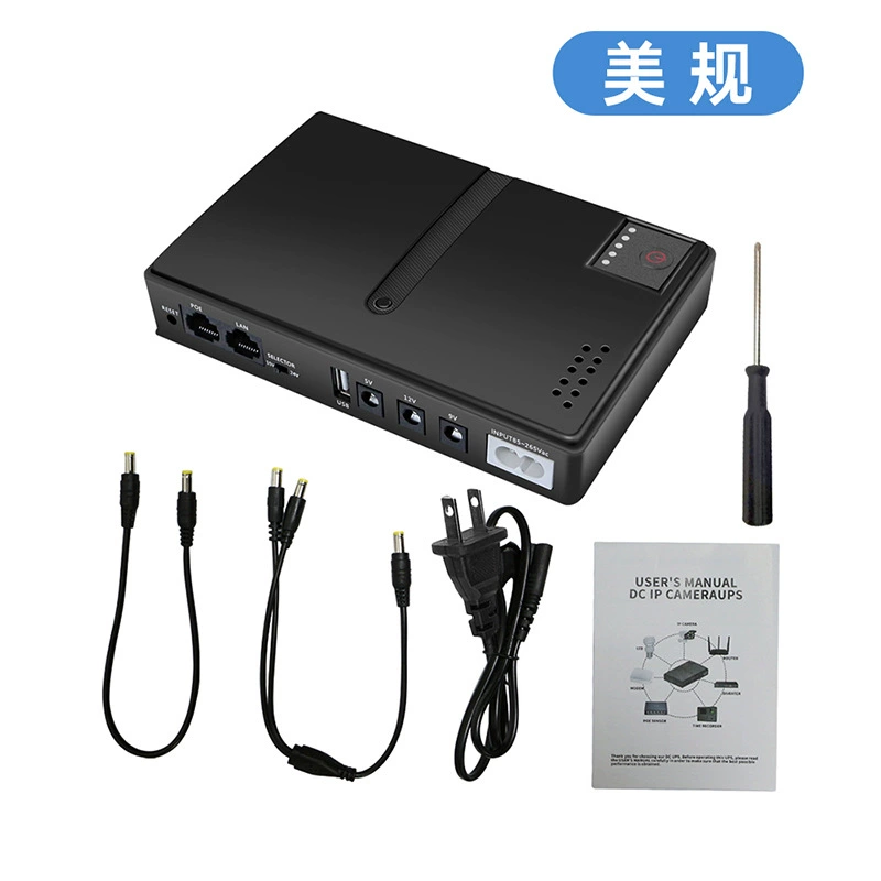 DC1018L резервный источник питания DC/UPS для роутера и оптического модема с встроенным адаптером 5V/9V/12V/15V/24V