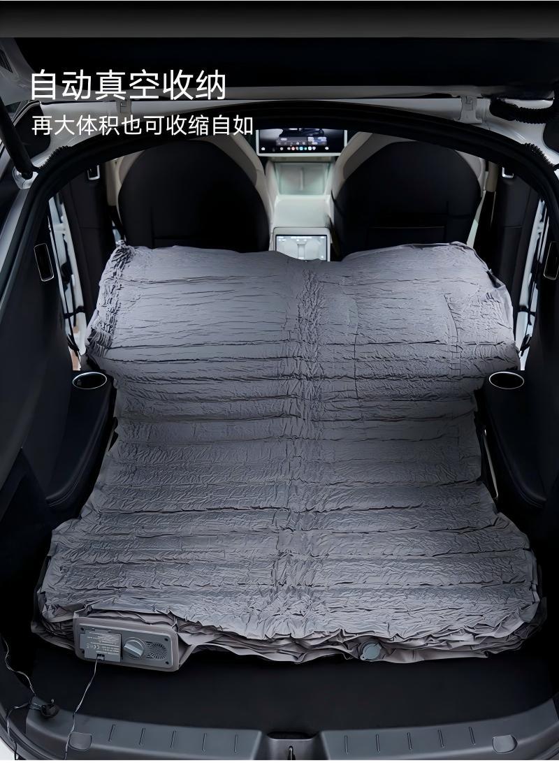 Tesla Model YL-specific leveling and filling automatic inflatable car trunk travel mattress for rear seat sleeping