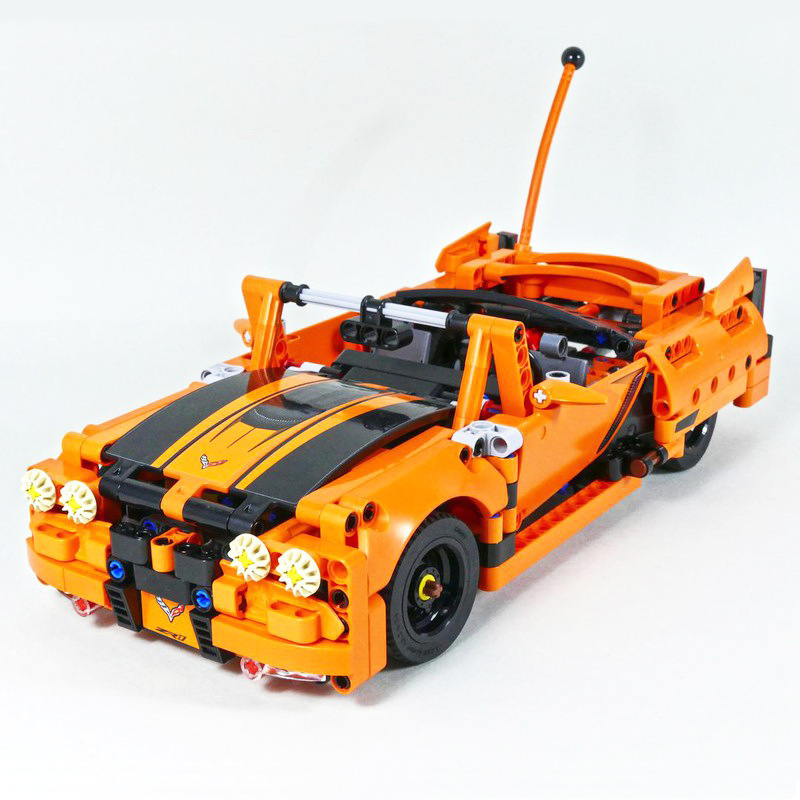 Cross-border MOC building block 40160-classic American car model compatible with Lego 8-car small particle series