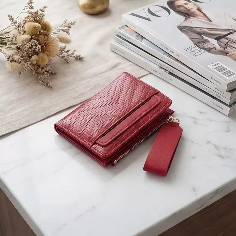 2026年新款多卡位大容量韩版纯色时尚短款可拆卸钱包女款wallet