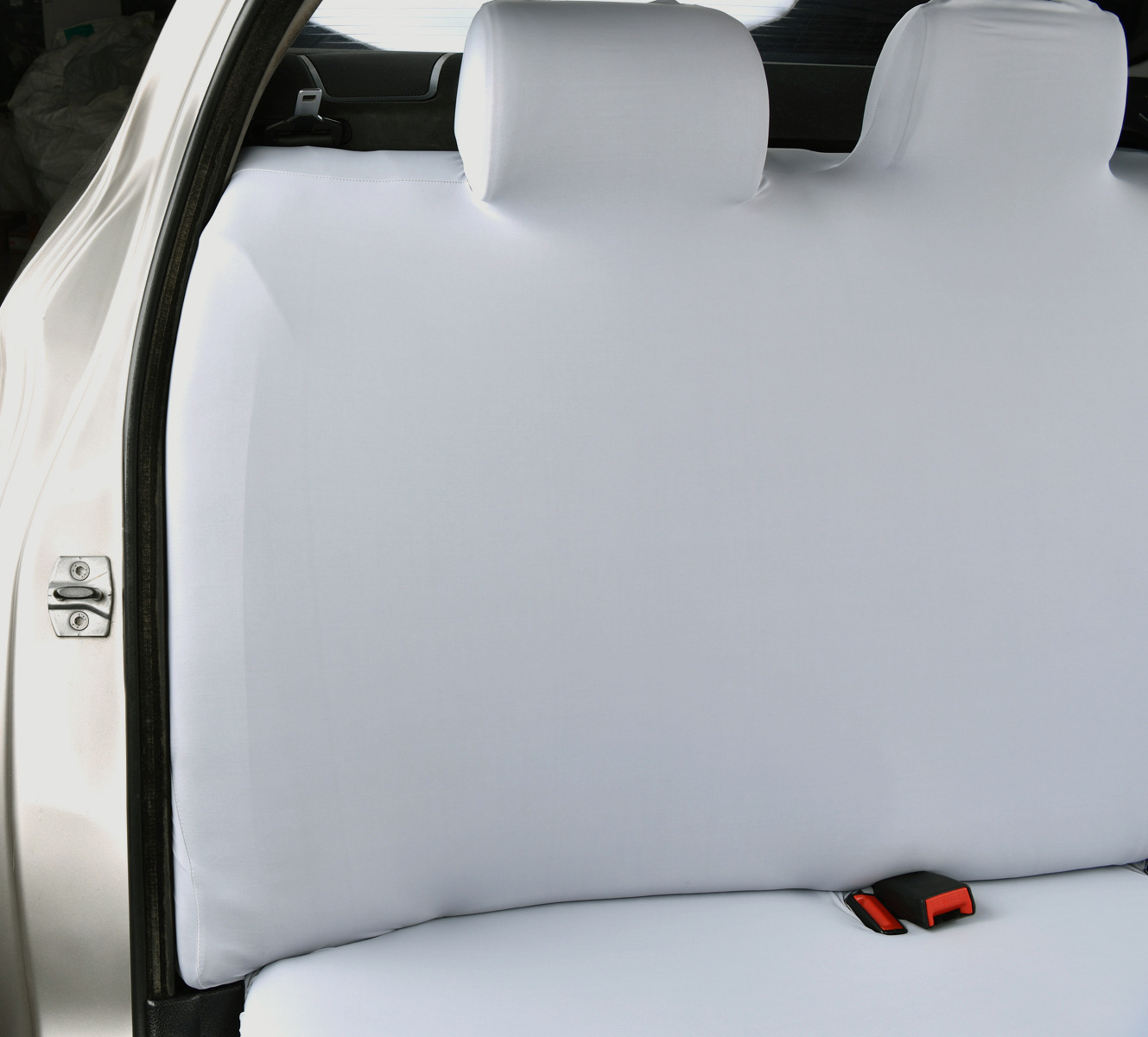 Elastic car cooling rear seat cushion cover, ice silk backrest seat cushion integrated seat protector, universal fit