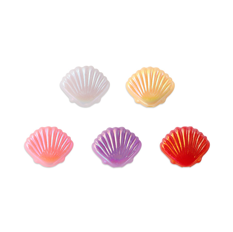 100 Pieces Quantity Acrylic Material 100 Pieces Arylic Shell DIY Jewelry Accessories Beads