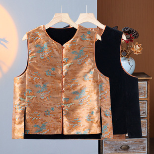 Temperament Guofeng Two-sided Wife Vacant Women's 2025 Spring New New Chinese Style Women's Short Wareback Middle-aged Mother's Clothes