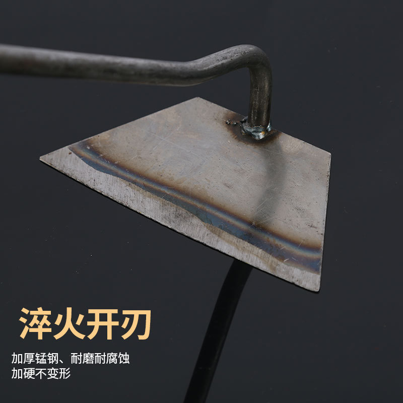 鋼柄小鋤頭 農用園林工具種花種菜鋤草戶外農具月牙空心方形鋤頭