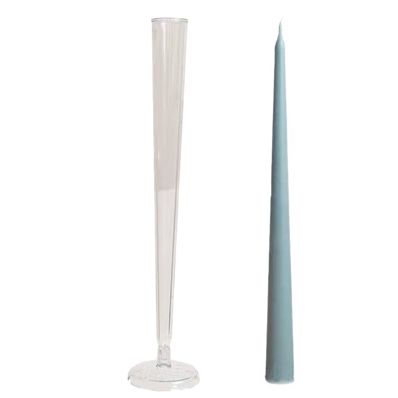 Xiongwei DIY hecho a mano cilíndrico en punta superior aromaterapia Varilla vela cena ligera vela molde de plástico de la cera molde de la vela
