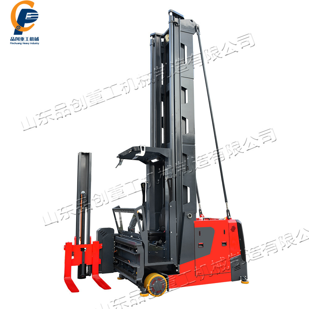 座驾式三向叉车 窄巷道高位三向堆垛车 人上型站驾式装卸叉车