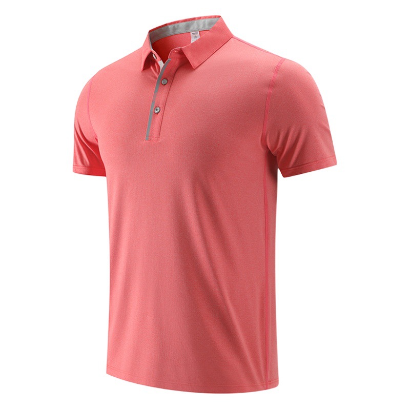 Verano casual deportes Polo camisa hombres y mujeres de cuello blanco de negocios de secado rápido camiseta manga corta en stock grupo pegatinas B impreso LOGO