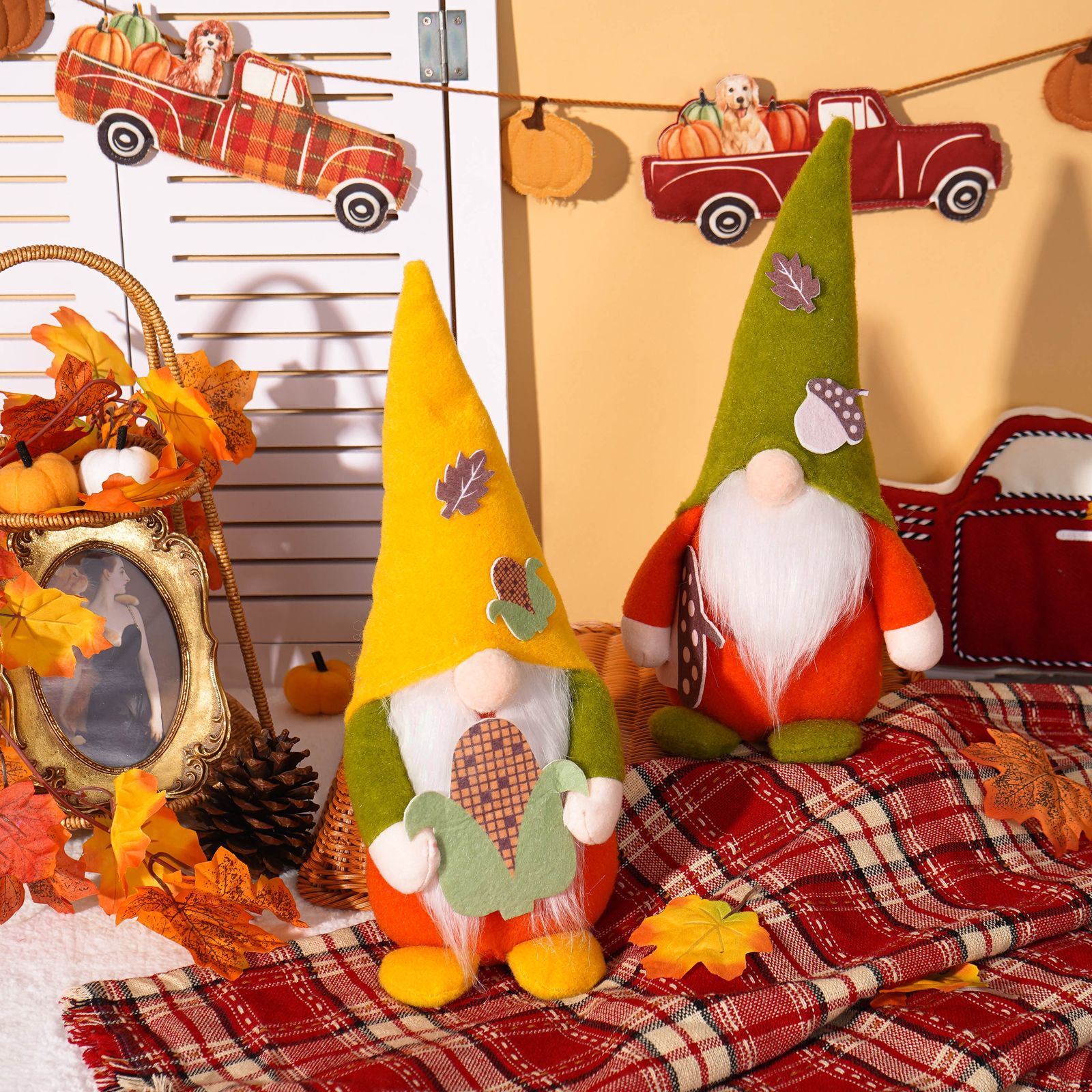 Acción de Gracias nuevo otoño Navidad sin rostro muñeca decoraciones cosecha Festival adornos Navidad muñeca fábrica al por mayor