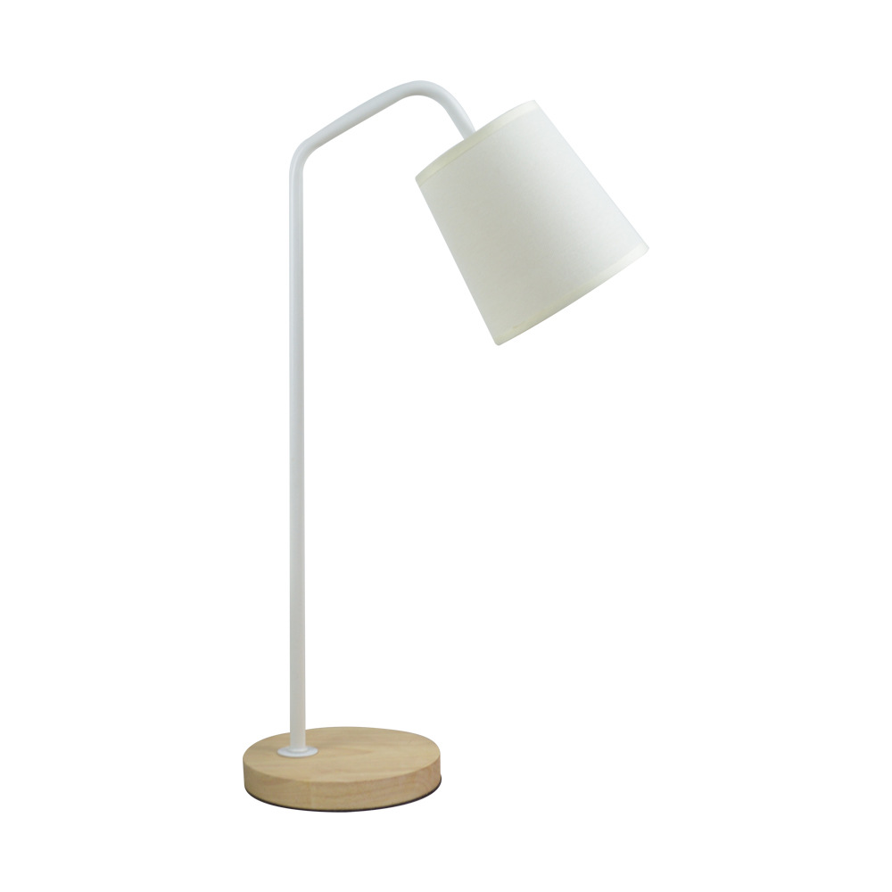 51 alto Polo blanco inferior de madera + 13 pantalla de lectura beige