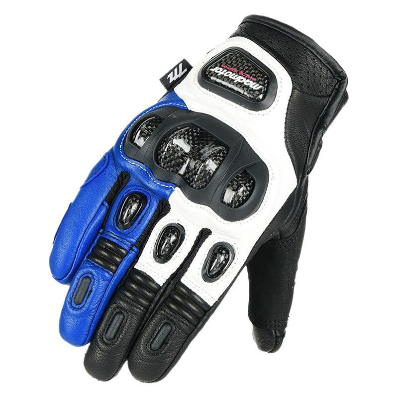 MT22 레이싱 가죽 장갑 오토바이 장갑 승마 오토바이 여행 전체 가죽 탄소 섬유 사계절 장갑 드롭 보호