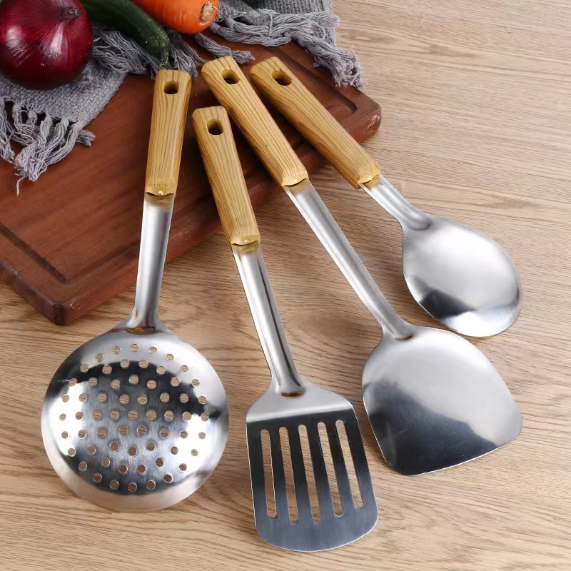 Juego de utensilios de cocina, colador completo, pala, cuchara, juego completo de utensilios de cocina para el hogar, pala, cuchara, cuchara, colador de pala, colador de pala