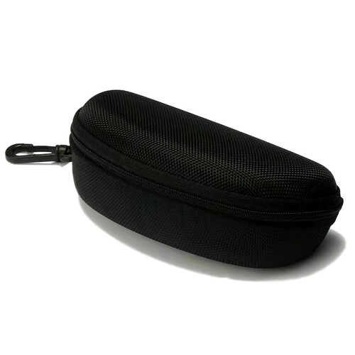 Manufacturer wholesale sales fashionable zipper eyeglass case, anti-pressure eyeglass case, black hook sunglasses case, wholesale eyeglass case