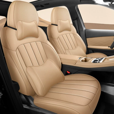 Modelə uyğun (Original) oturacaq örtükləri – Seat Cover - qiuyun-brown-deluxe-edition-five-seater-dedicated-to-starhip-7-all-inclusive-front-row-half-pack-in-rear-row