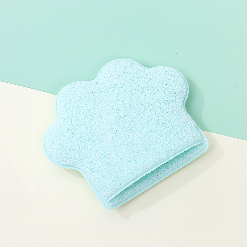 Fábrica personalizada de garra de gato lavabos faciales, eliminación de maquillaje, película de barro, limpieza facial, esponja de limpieza facial portátil