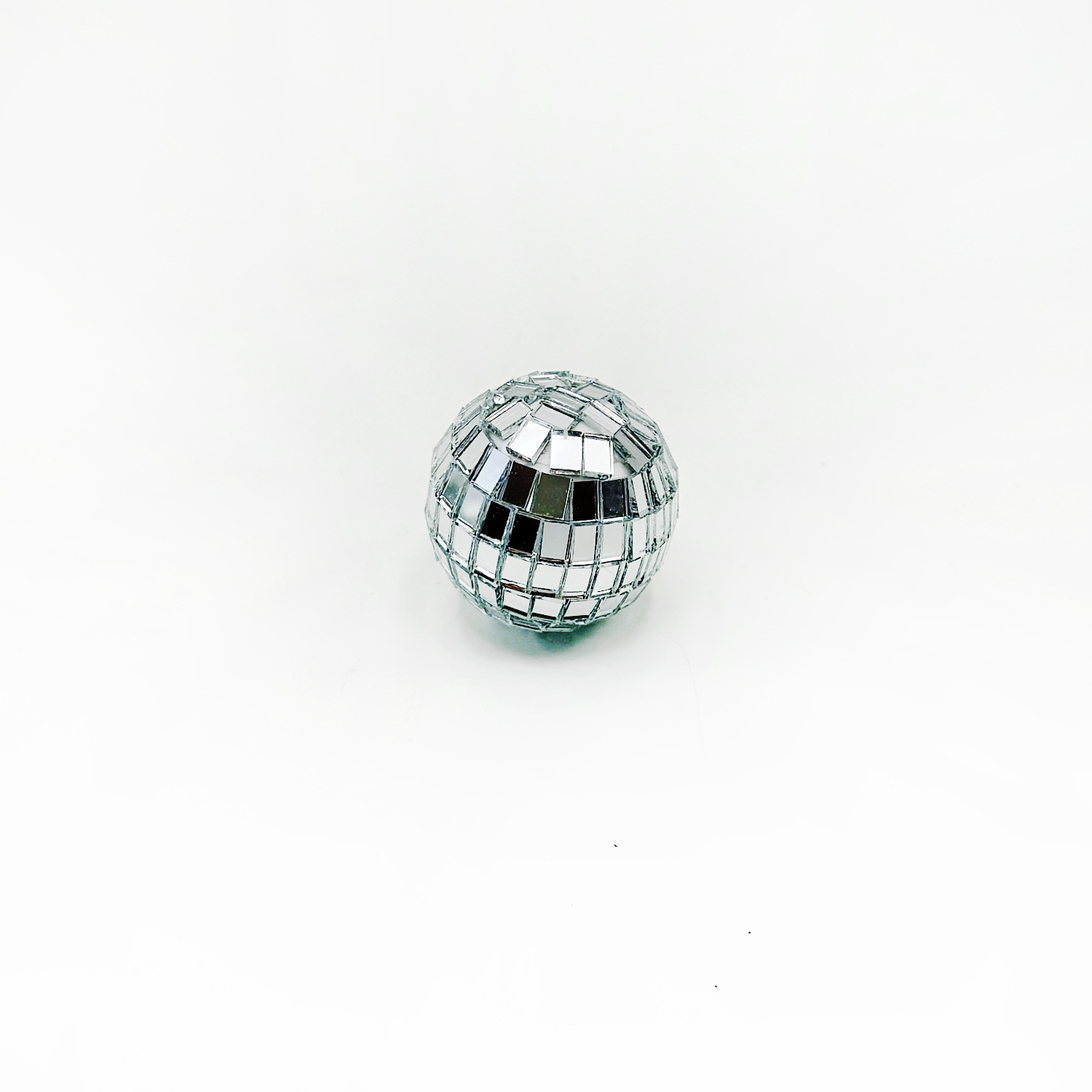 Disco bola de espejo bola láser de vidrio decoración de pastel de Amazon transfronterizo 2025 nueva decoración bola de Navidad