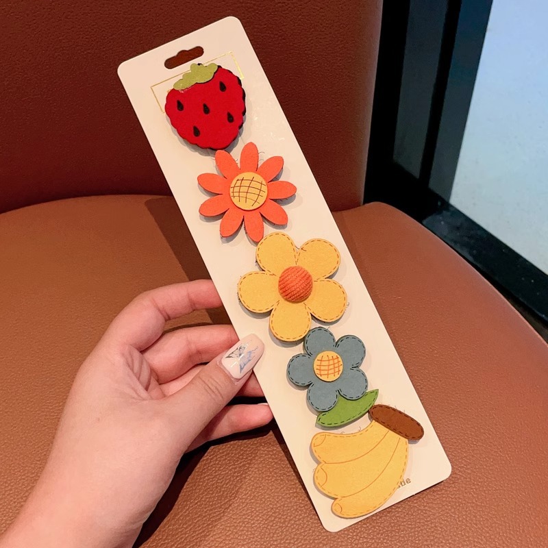 Niños velcro pegatinas de cabello para bebés lindos no dañados pegatinas de frangeo frente lateral broche de sudor broche de cabello