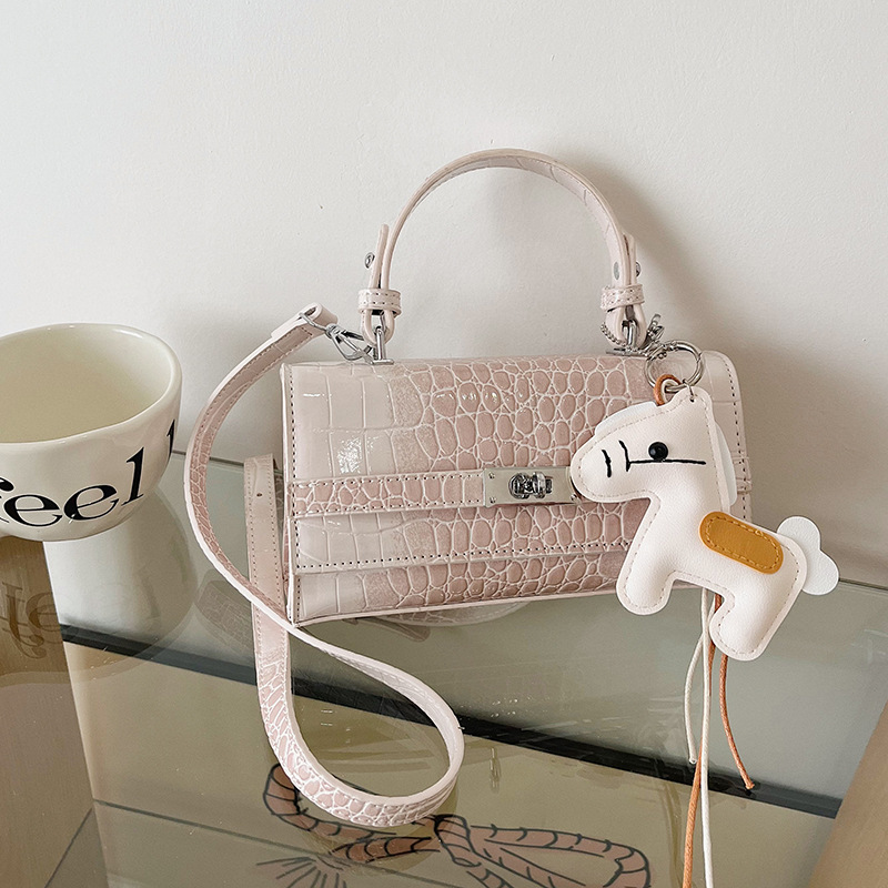 Texturas de alta calidad de moda de cocodrilo Kelly bolso de mano pequeño bolso cuadrado para mujeres nuevas ventas calientes de moda de lujo ligero mochila