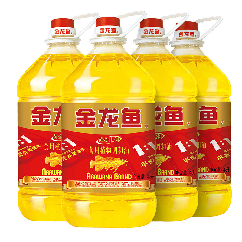 アロワナ厳選一級大豆油 4L ブレンド油 トウモロコシ菜種油 サラダ油 調理用 家庭用 大樽|undefined