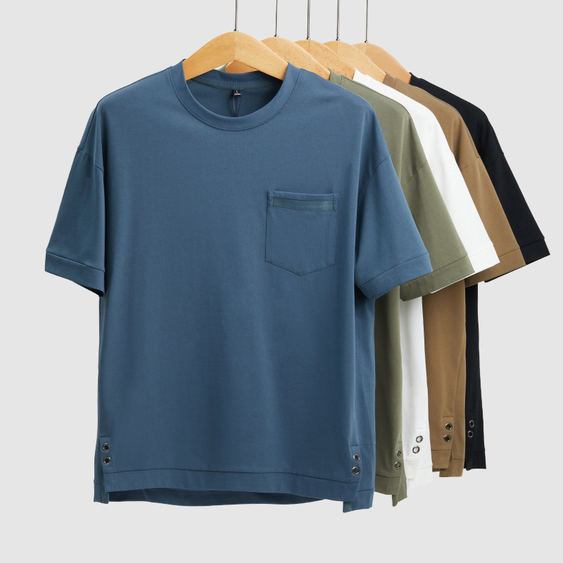 220g Pure Cotton White Round Neck Short-Sleeved Work Clothes Couple T-Shirt Custom Summer Trbottomy Brand Loose Bottoming Shirt Men's Clothing 220g Pure Cotton White Round Neck Short-Sleeved Work Clothes Couple T-Shirt Custom Summer Trbottomy Brand Loose Bottoming Shirt Men's Clothing