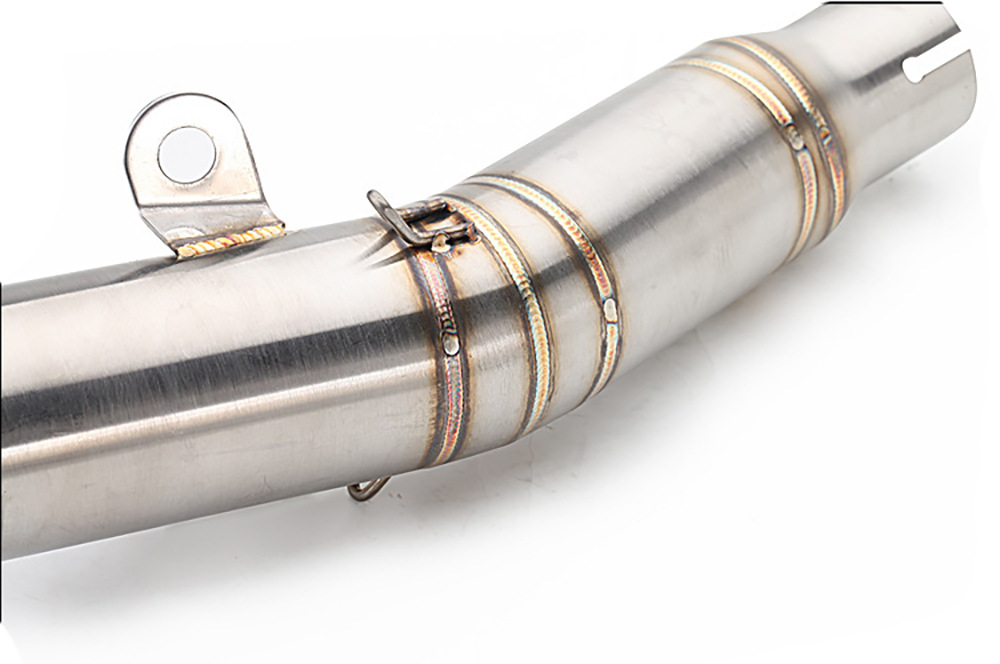 Suitable for Yamaha Yzf-R6 R6 Motorcycle Modified Exhaust Pipe Middle + Tail Section Link Stainless Steel/Carbon