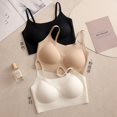 大きな胸の女性向けの目に見えないシームレスなリキッドファンデーション下着、小さな胸を押し上げ、軽くて薄い、ワイヤーなし、たるみ防止、胸を引き締めるブラジャー