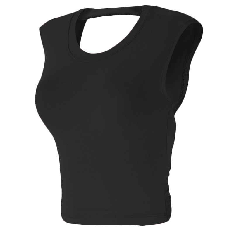 (Cross-border trading), sports bra, underwear, vest for gym, yoga clothing with a round collar, bra top, high-quality style, beautiful back, tight