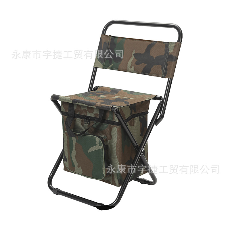 Silla de hielo plegable portátil para exteriores con bolsa de almacenamiento con función de aislamiento del respaldo Silla de pesca de campamento de ocio 3 en 1