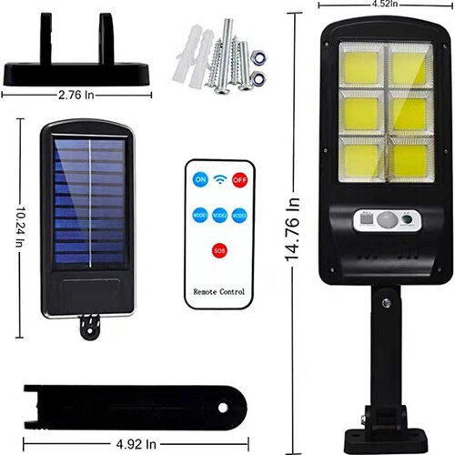 Solar LED Street Lamp with Sensor, Integrated Solar Garden Lamp, Outdoor New Amazon Garden Lamp