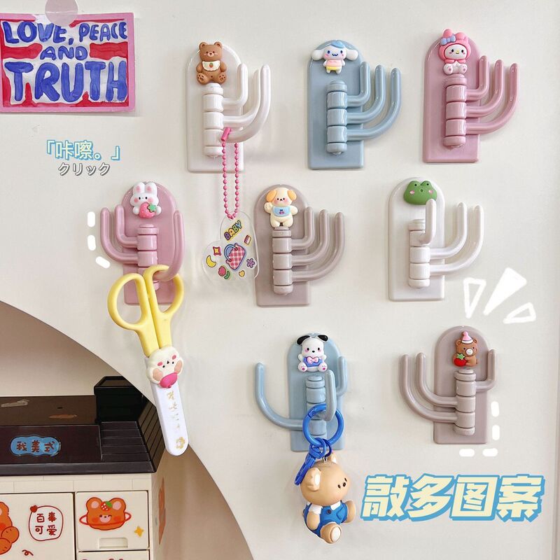 Rotatable Hook, Cute and Traceless, Three Hooks, Wall-Mounted, Traceless Adhesive, for Behind Door, Bathroom Towel Hook Rack Rotatable Hook, Cute and Traceless, Three Hooks, Wall-Mounted, Traceless Adhesive, for Behind Door, Bathroom Towel Hook Rack