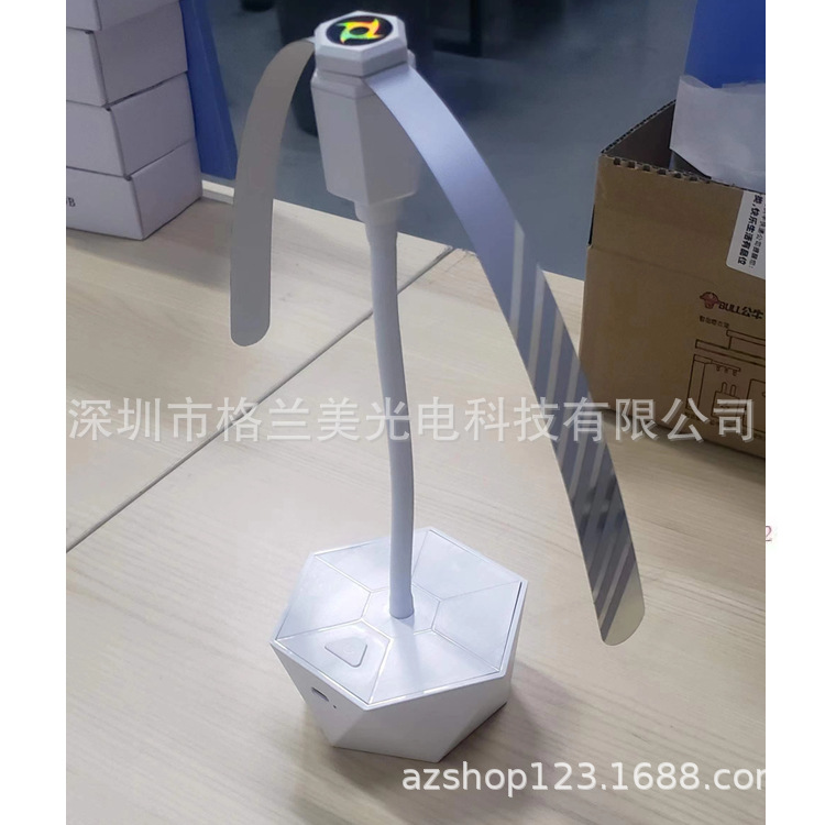 Modelo privado 9 forma de la manguera retráctil ventilador repelente de moscas batería PVC ASPA del ventilador de carga artefacto repelente de moscas