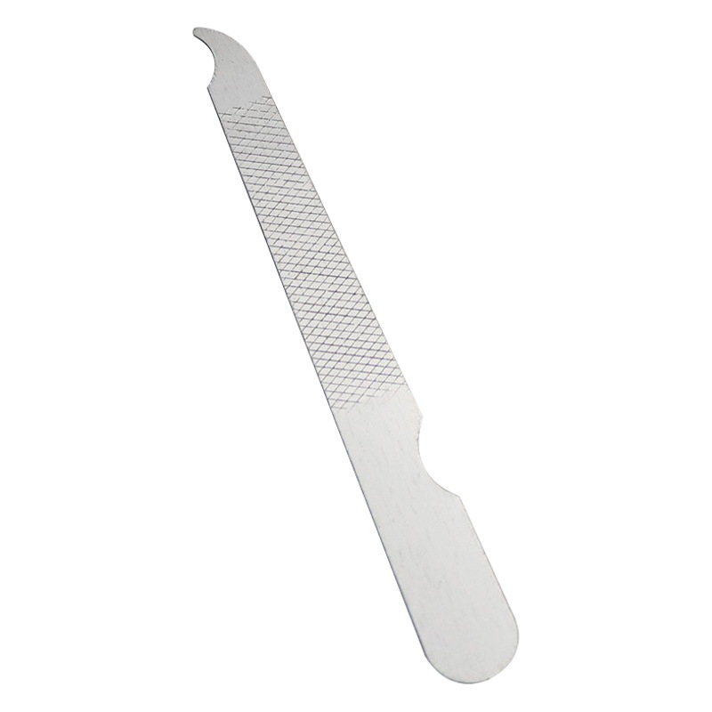 Factory supply stainless steel nail file strip nail double-sided polishing file manicure set accessories steel file in stock