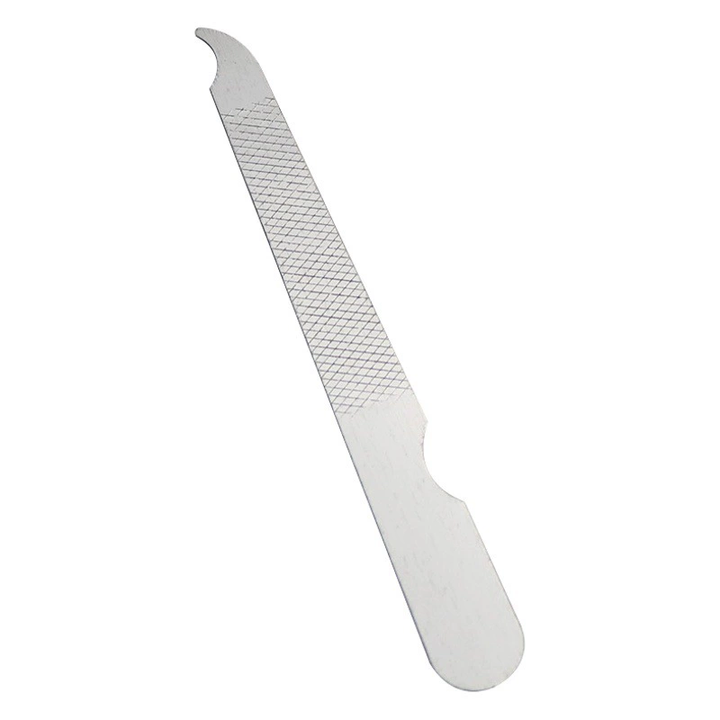 Поставляет производителям пилочка для ногтей из нержавеющей стали, двухсторонняя пилочка для полировки ногтей, аксессуары для маникюрного набора, стальная пилка на складе