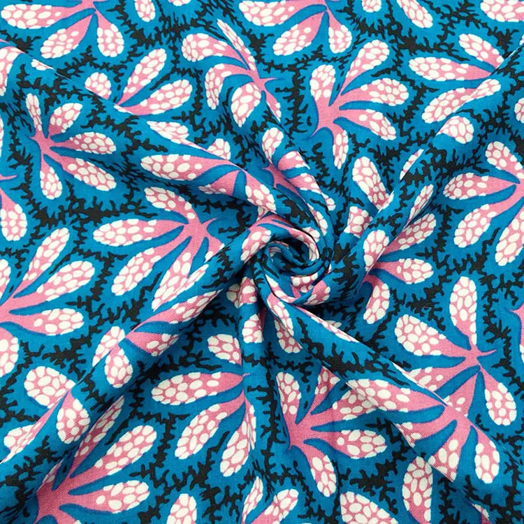 Fabricante de suministro de tejido plano de impresión activa tejido de tejido de rayon plano