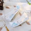 Changzhu Chain Little Deer Ancient Wind Hanfu Sheep in the costume, Lauret Turlus Old Beijing cloth shoes embroidered flower shoes women's bright shoes