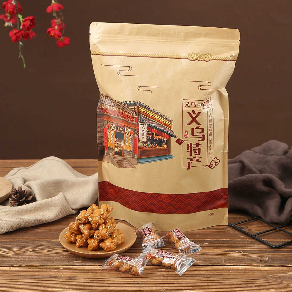 Ивуские фирменные хрустящие жареные закуски из коричневого сахара, индивидуально упакованные, оптом.